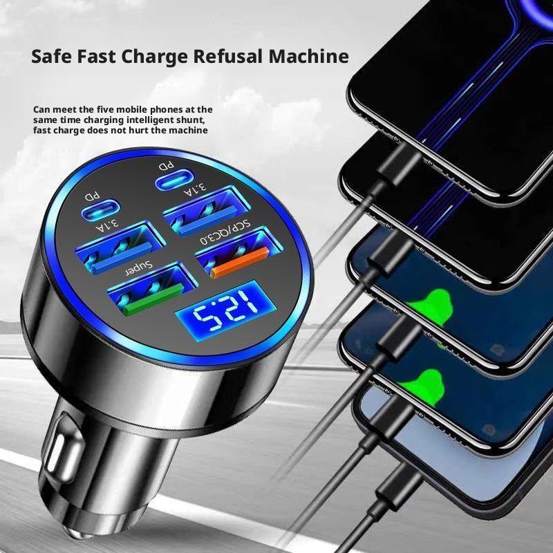 ที่ชาร์จในรถยนต์ 300W PD 6 พอร - Usb C Hub บทวิจารณ์และราคา