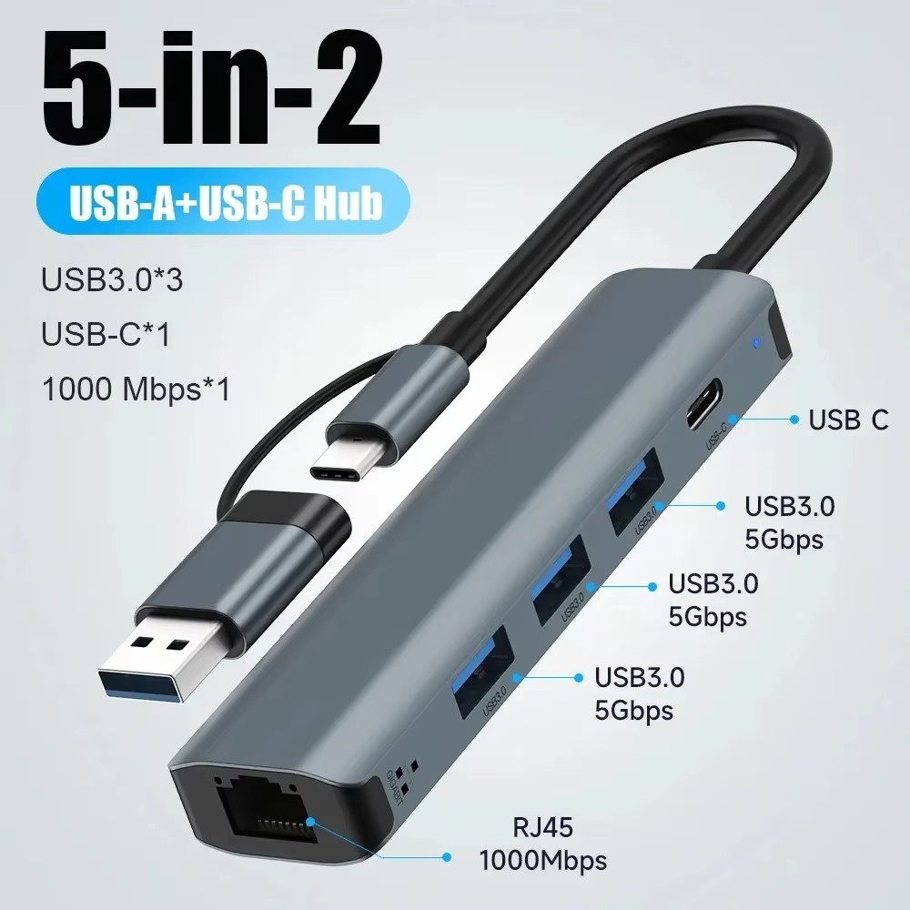 ฮับ USB-C แบบหลายพอร์ต ด็อกขยา - Usb Hub บทวิจารณ์และราคา